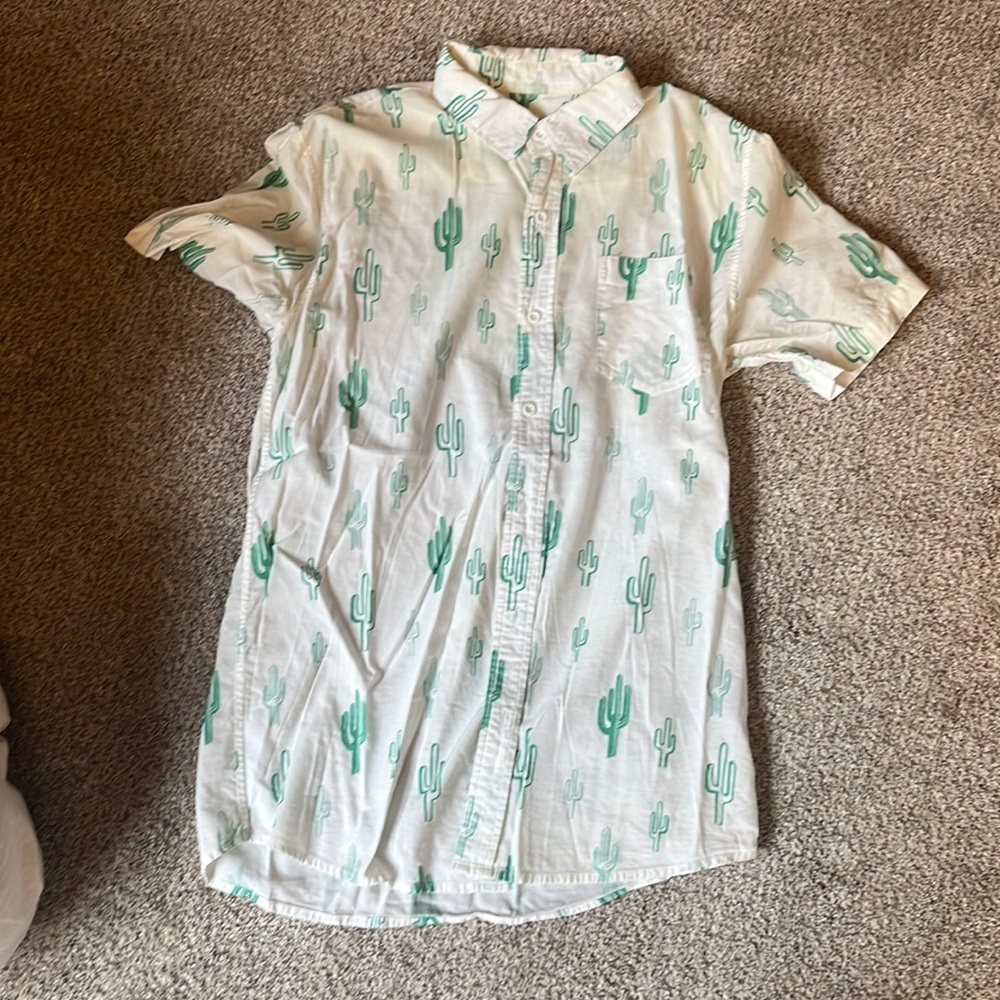 Tipsy Elves Saguaro Cacti L Shirt Slim Fit KCCO